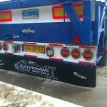 naamstickers | Spatlap vrachtwagen