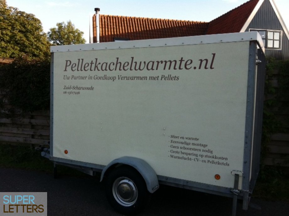 stickers auto | Aanhangwagen belettering