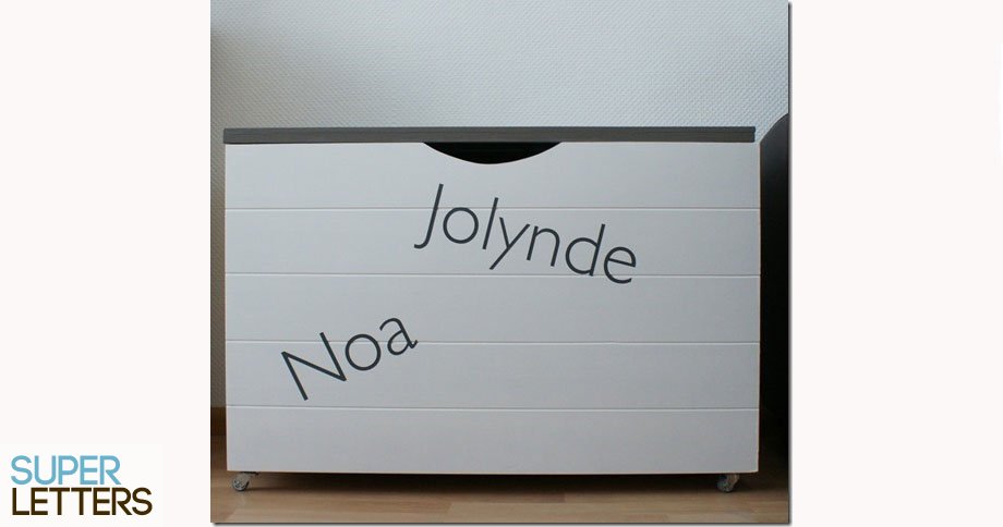 bestickering | Speelgoedkist naamstickers | Speelgoedkist