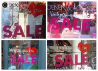 Raambelettering Eigen ontwerp belettering etalage