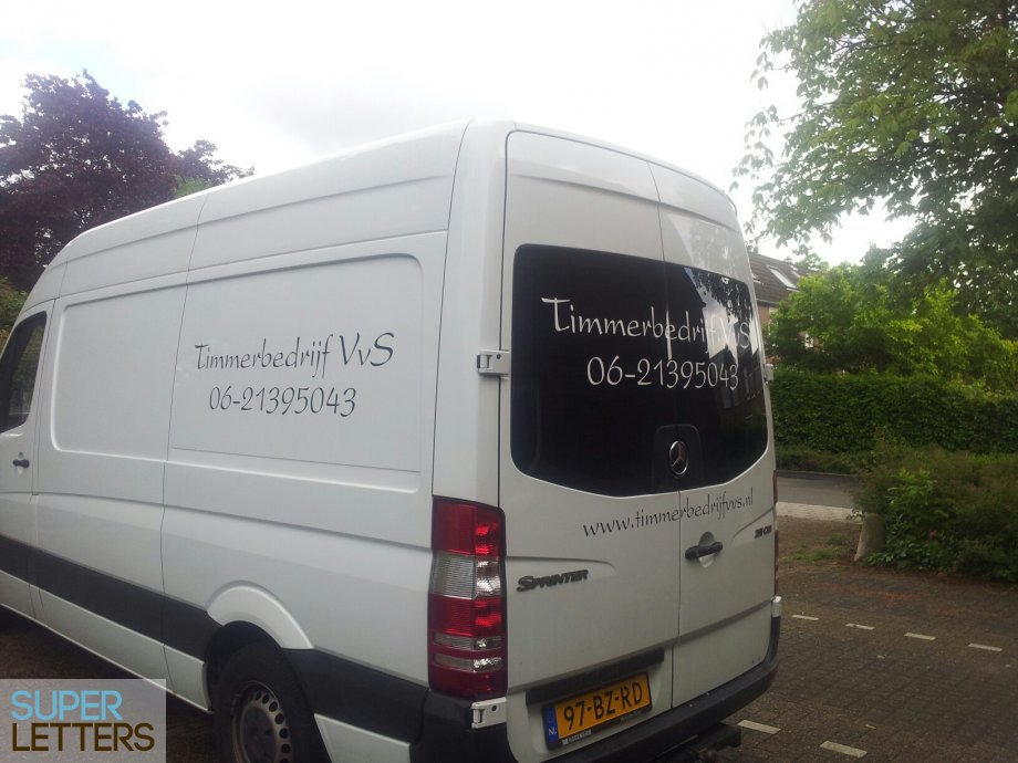 autostickers | Timmerbedrijf VvS stickers auto | Timmerbedrijf VvS