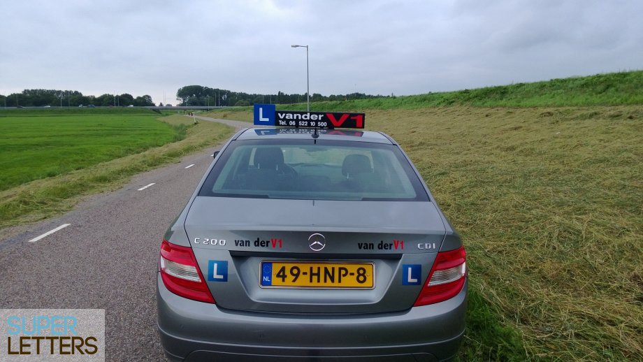 stickers auto | Plakletters achterop