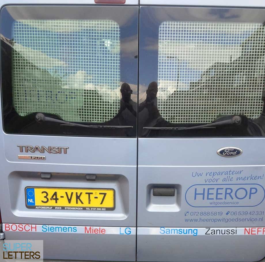 stickers auto | Tekst op bedrijfswagen