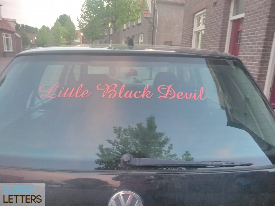 bestickering | Little Black Devil naamstickers | Little Black Devil