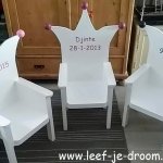 naamstickers | Open Kindertroon stoeltje