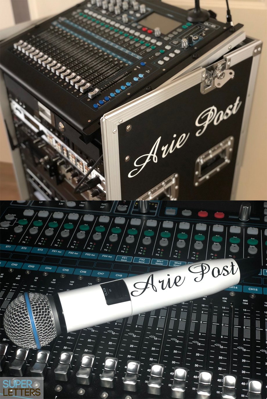 bestickering | Flightcase naamstickers | Flightcase