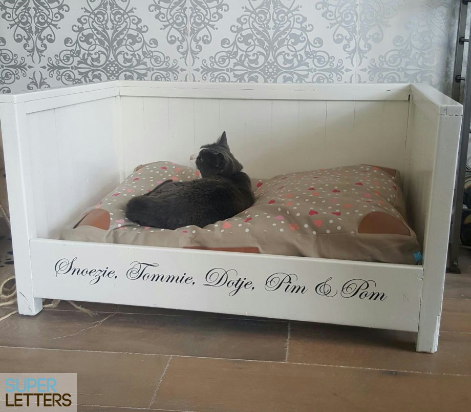 bestickering | Kattenmand naamstickers | Kattenmand