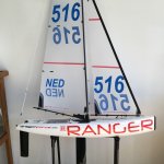 naamstickers | Model van een zeilboot