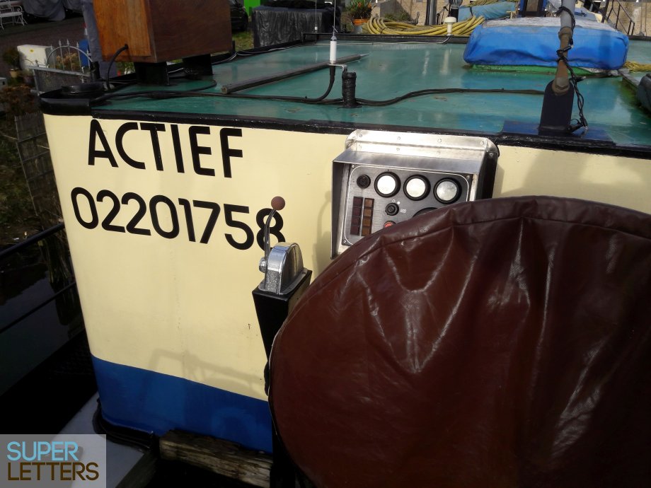 boot sticker | Naam + Nummer Schip stickers printen | Naam + Nummer Schip