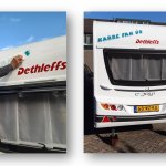 naamstickers | Belettering Caravan