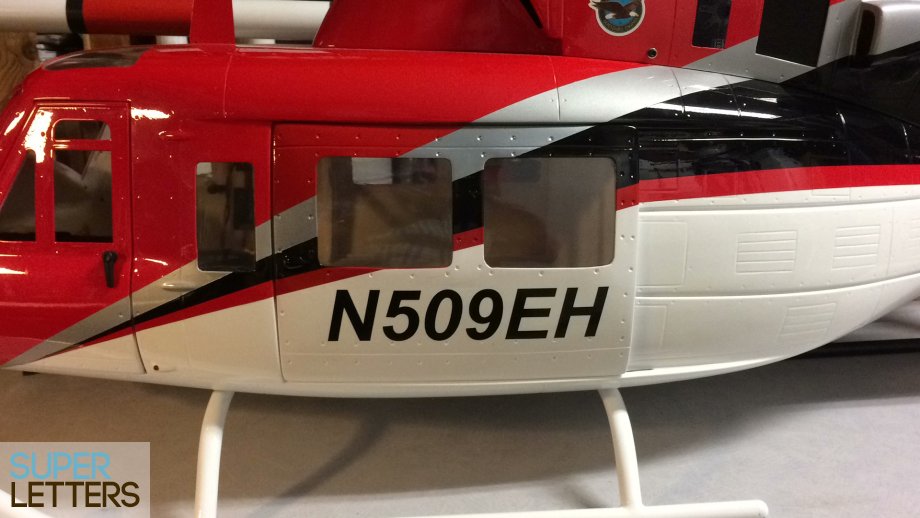 naamstickers | Bell 212 helicopter