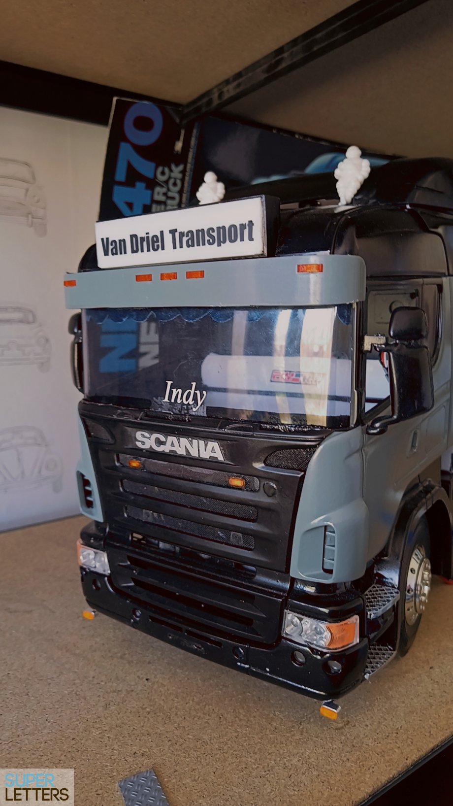 naamstickers | Vrachtwagen