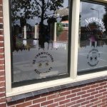 decoratie stickers | Gezandstraald glas effect